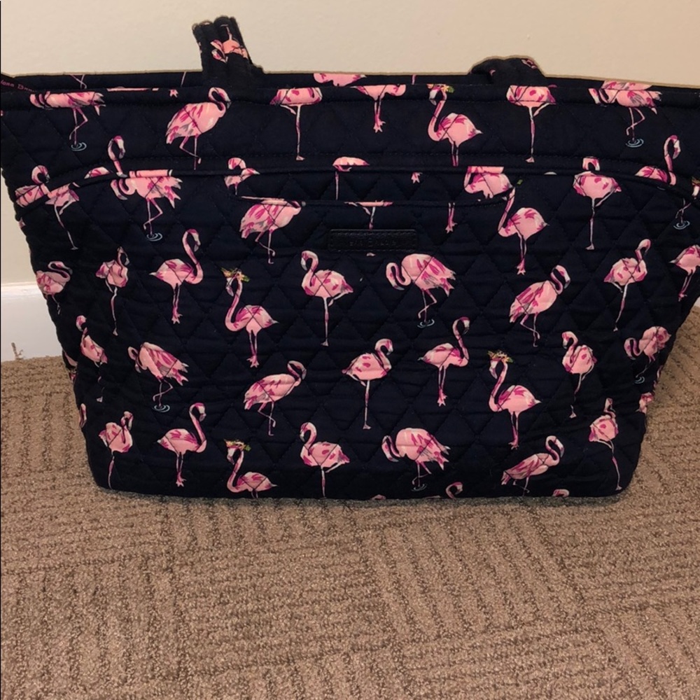 Flamingo print shoulder purse!